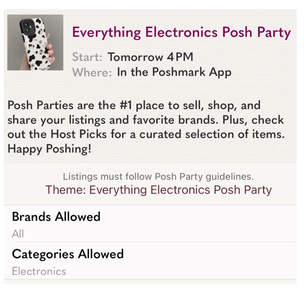 📟🎧POSH PARTY!📸🎞️ - Picture 2 of 2
